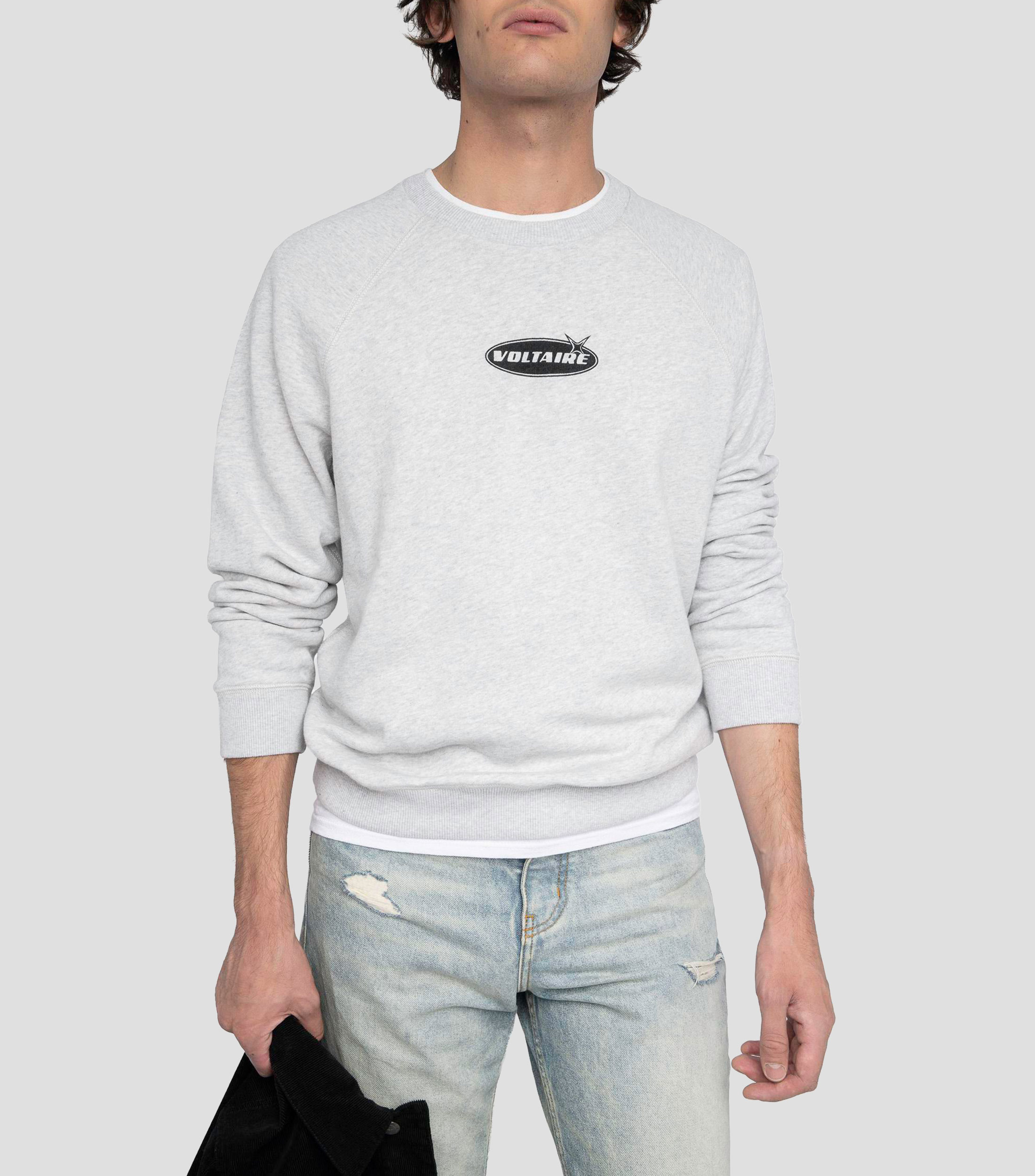 Sudadera jaspeada Hombre